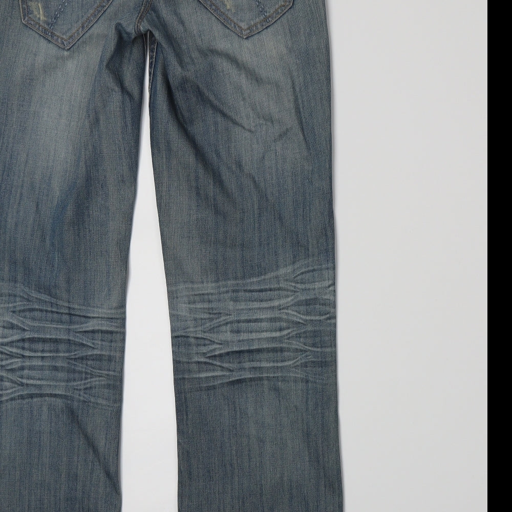 NEXT Womens Blue  Denim Boyfriend Jeans Size 10 L28 in