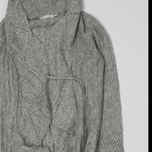 Sarah Spencer Womens Grey  Knit Cardigan Jumper Size 10