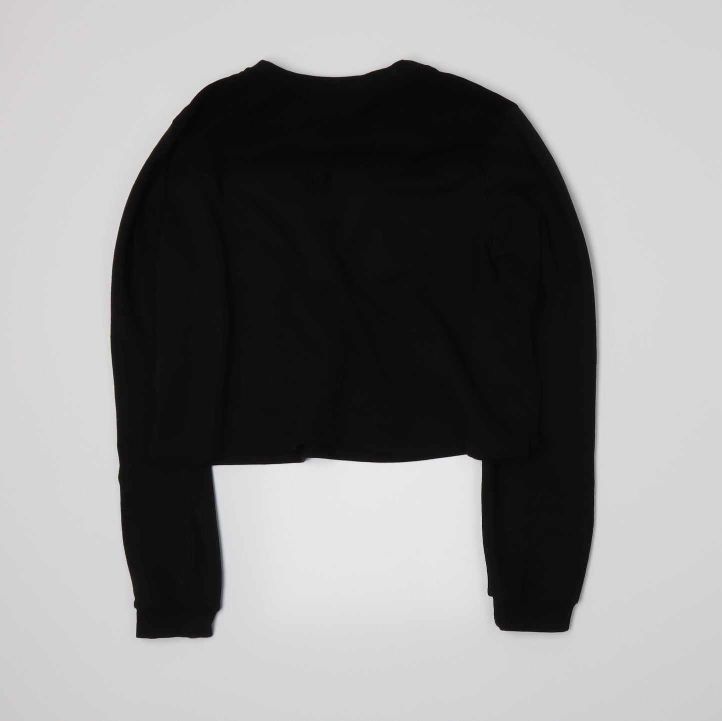 Missguided Womens Black  Jersey Pullover Sweatshirt Size 12