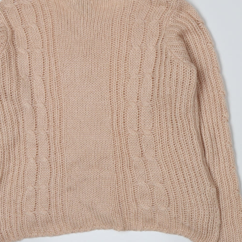 FOREVER 21 Womens Pink  Knit Pullover Jumper Size S