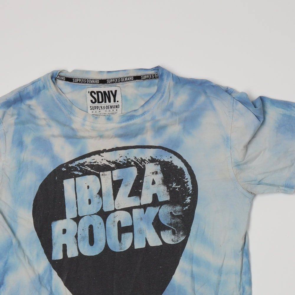 Supply & Demand Co. Mens Blue    T-Shirt Size M