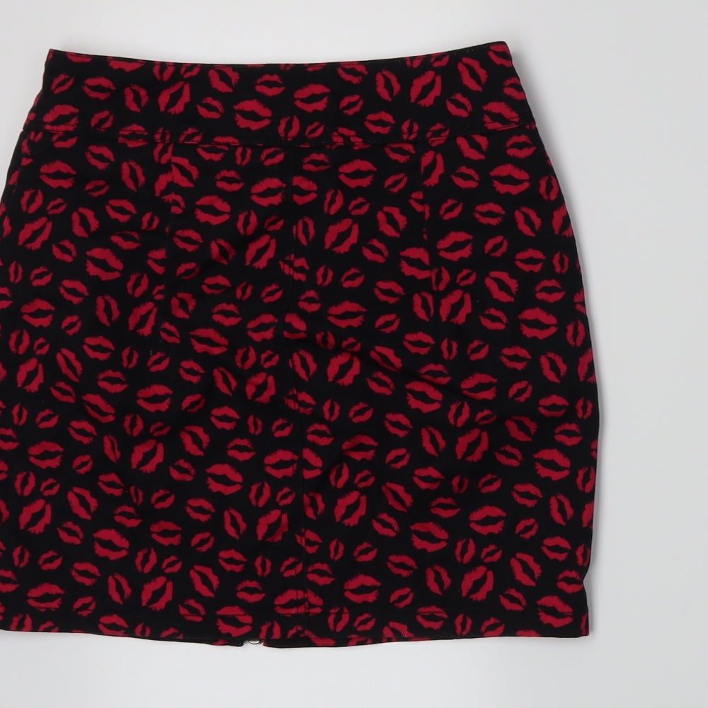 Divided by H&M Womens Black  Denim A-Line Skirt Size 10