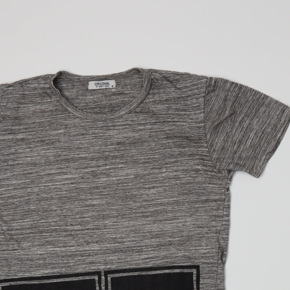 Groovy Blues Mens Grey    T-Shirt Size M