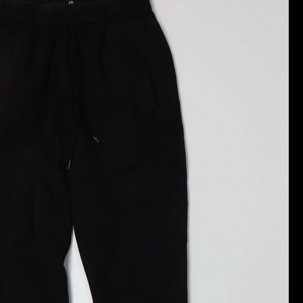 H&M Mens Black  Jersey Sweatpants Trousers Size S L24 in