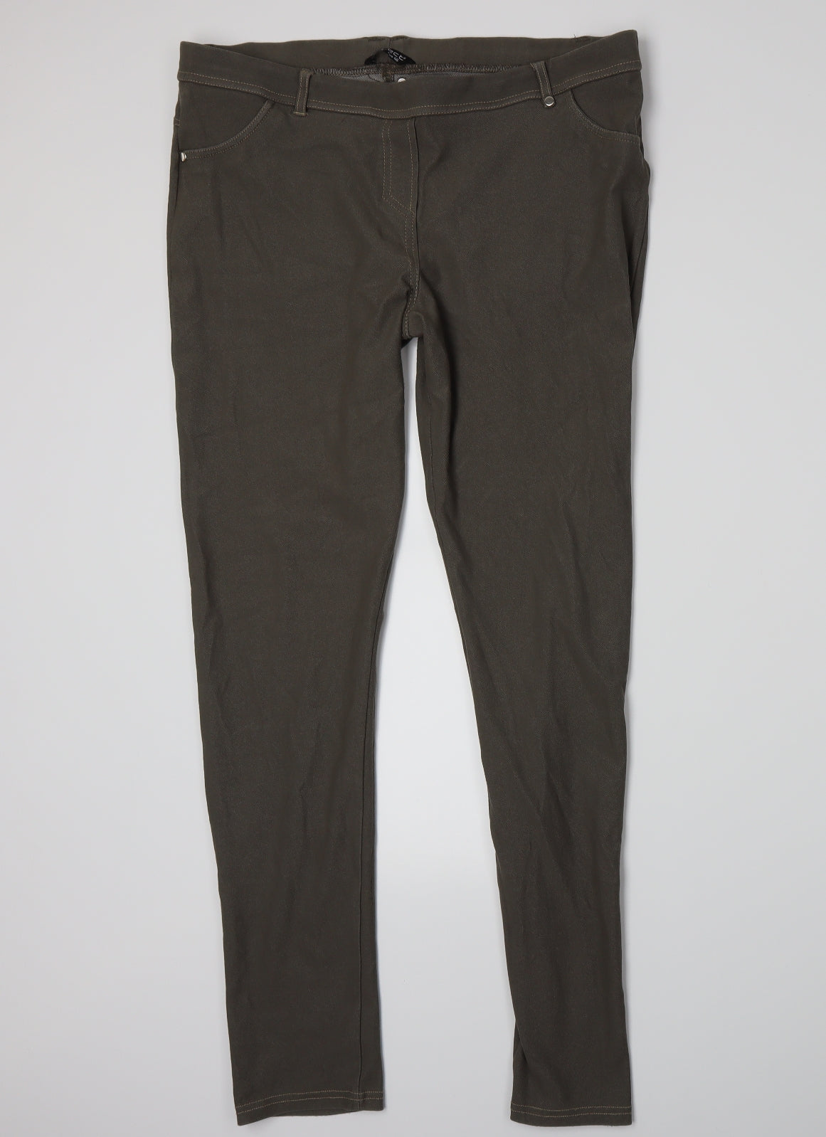 Select Womens Green  Denim Jegging Jeans Size 18 L30 in