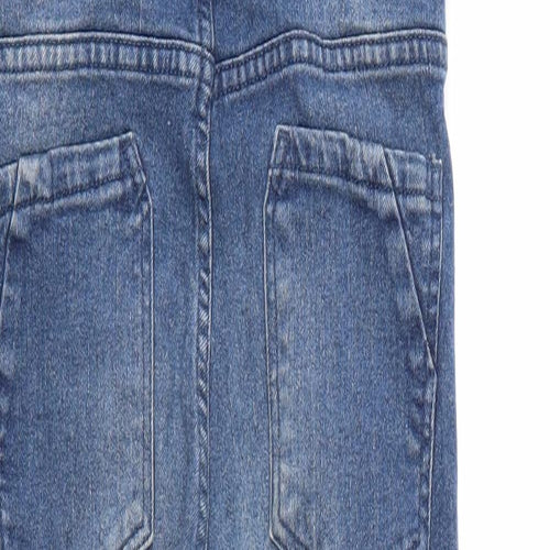 Pepperts Girls Blue  Denim Jumpsuit One-Piece