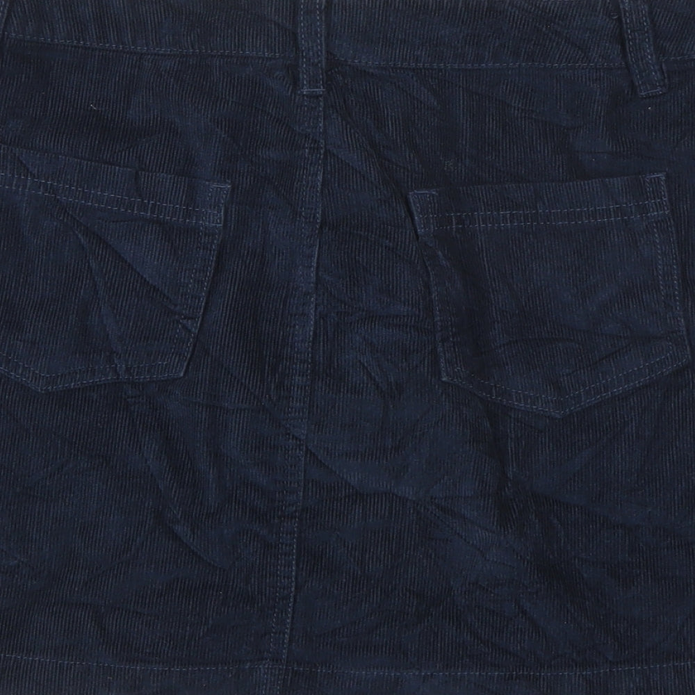 Superdry Womens Blue Floral Corduroy Mini Skirt Size 8