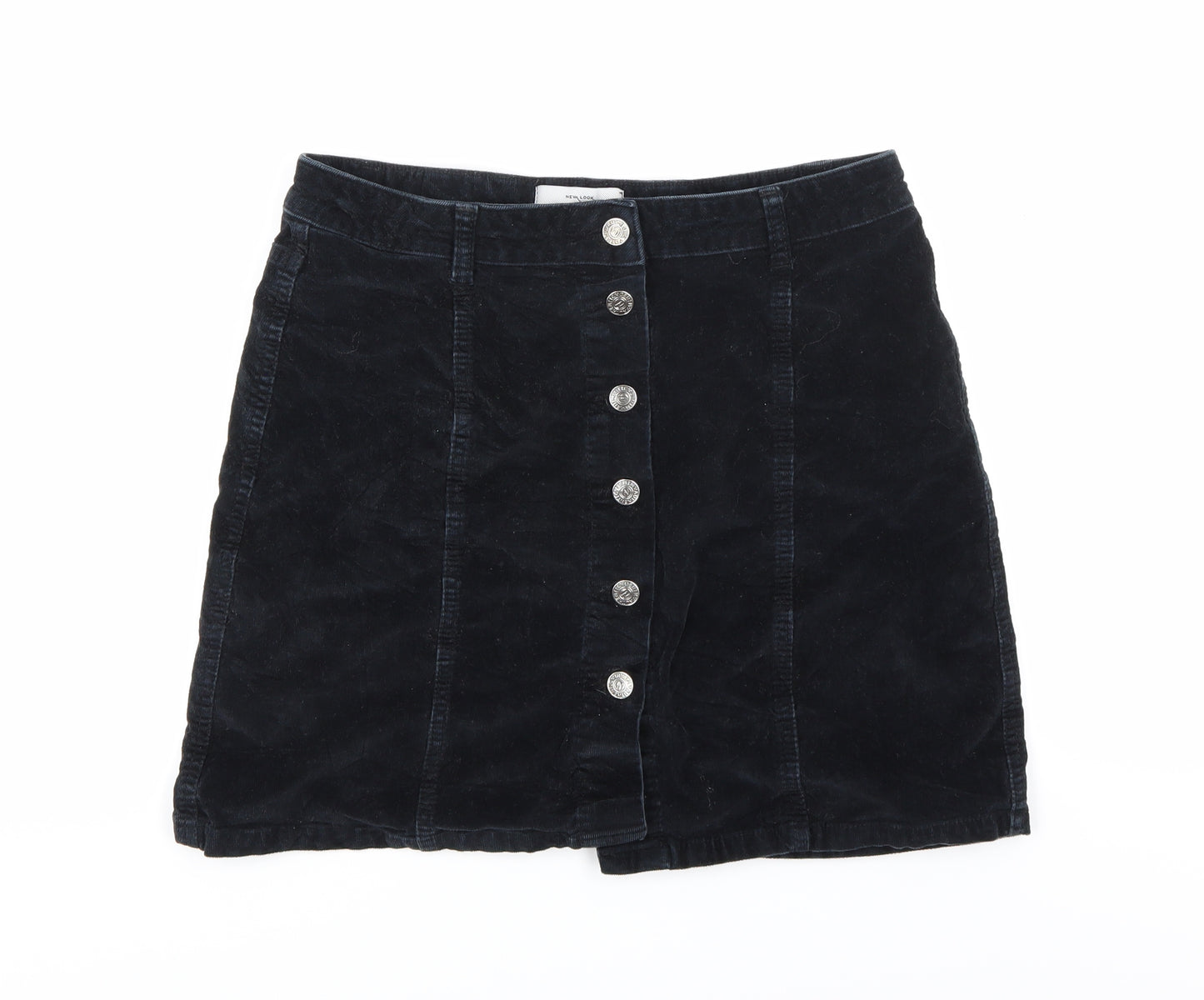 New Look Womens Blue  Corduroy Mini Skirt Size 12