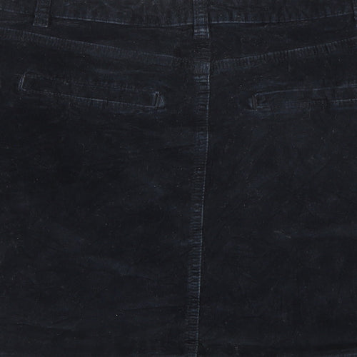 New Look Womens Blue  Corduroy Mini Skirt Size 12