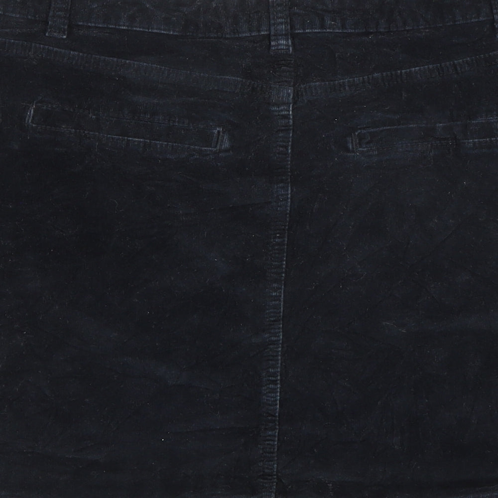 New Look Womens Blue  Corduroy Mini Skirt Size 12