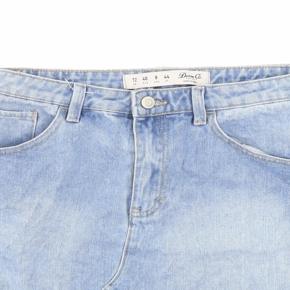 Denim Co Womens Blue  Denim Mini Skirt Size 12