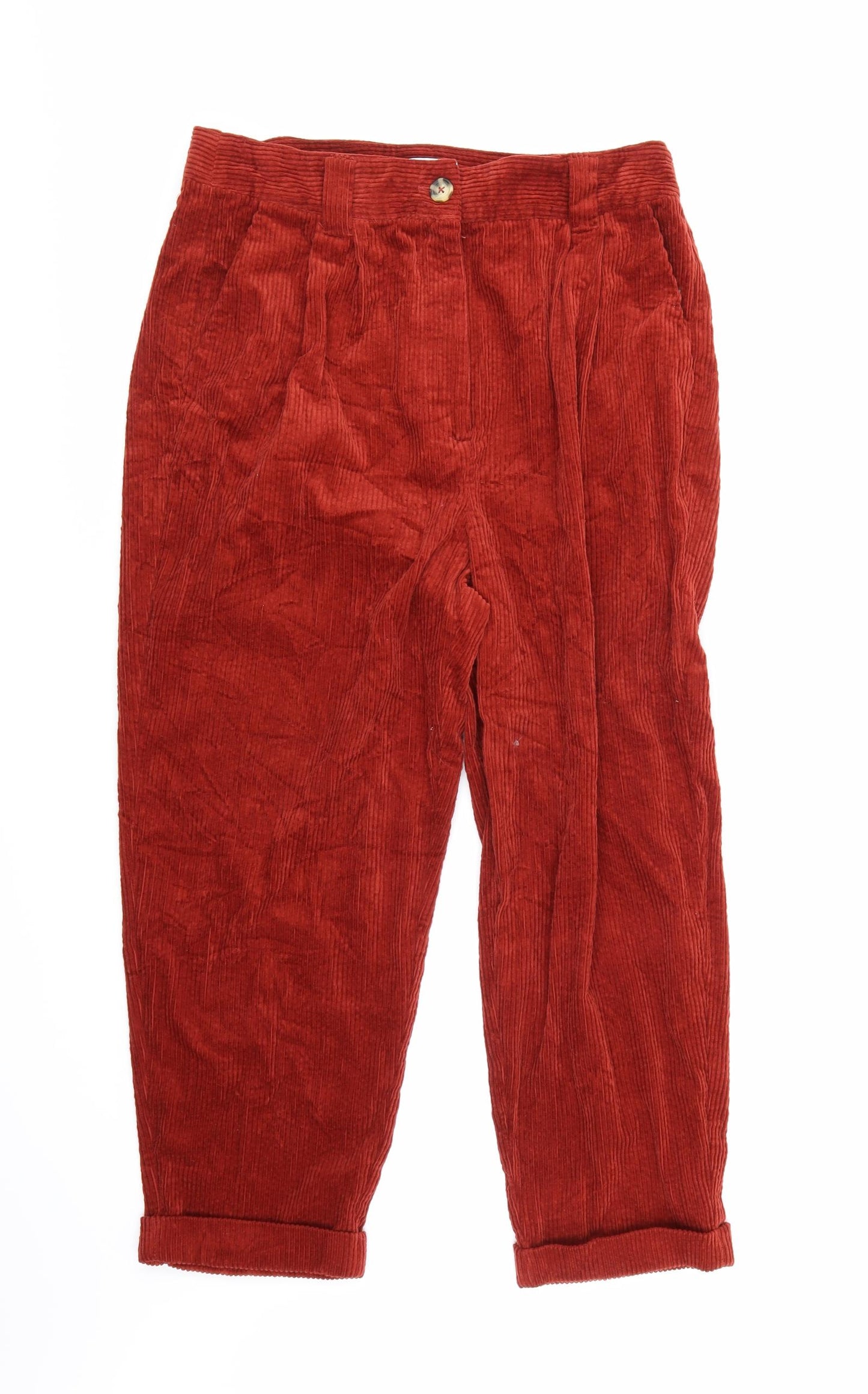 Preworn Womens Red  Corduroy Trousers   L25 in