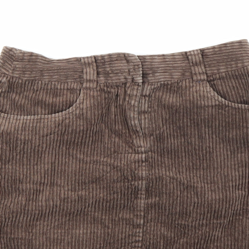 Boden Womens Brown  Corduroy Mini Skirt Size 8