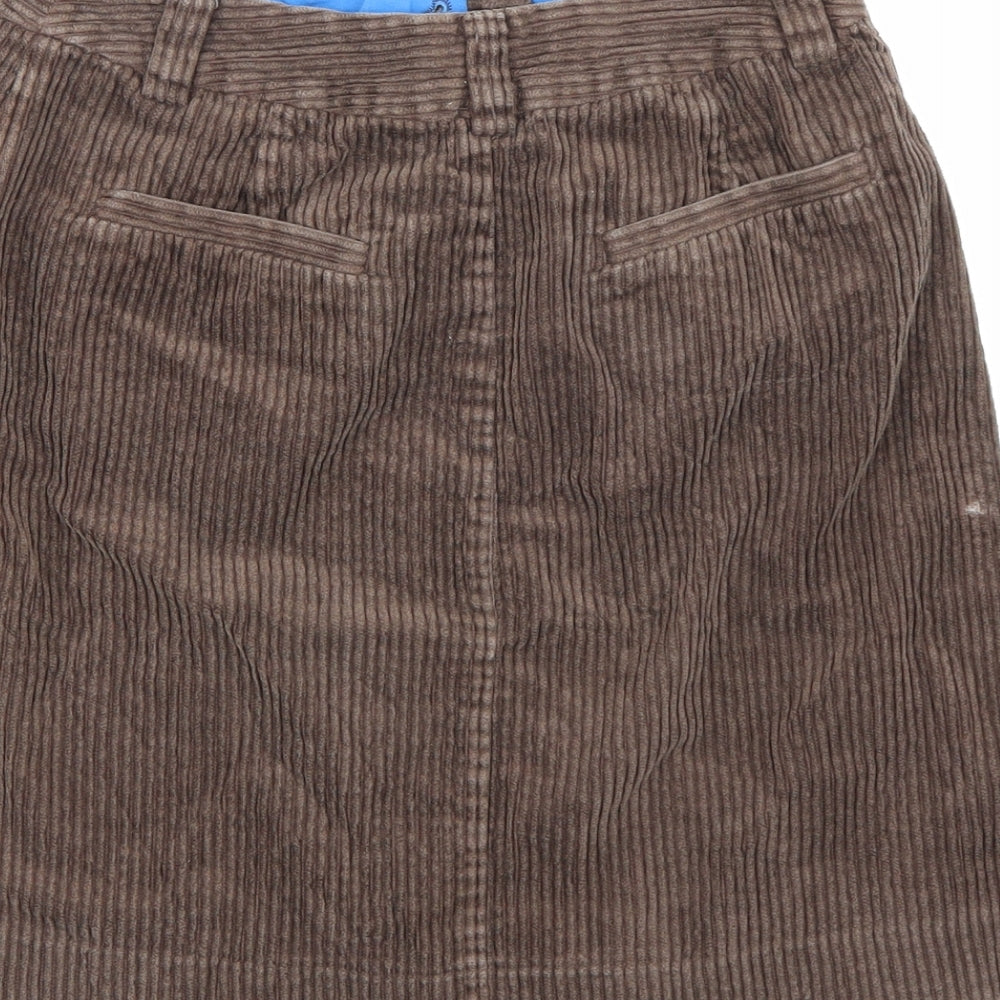 Boden Womens Brown  Corduroy Mini Skirt Size 8