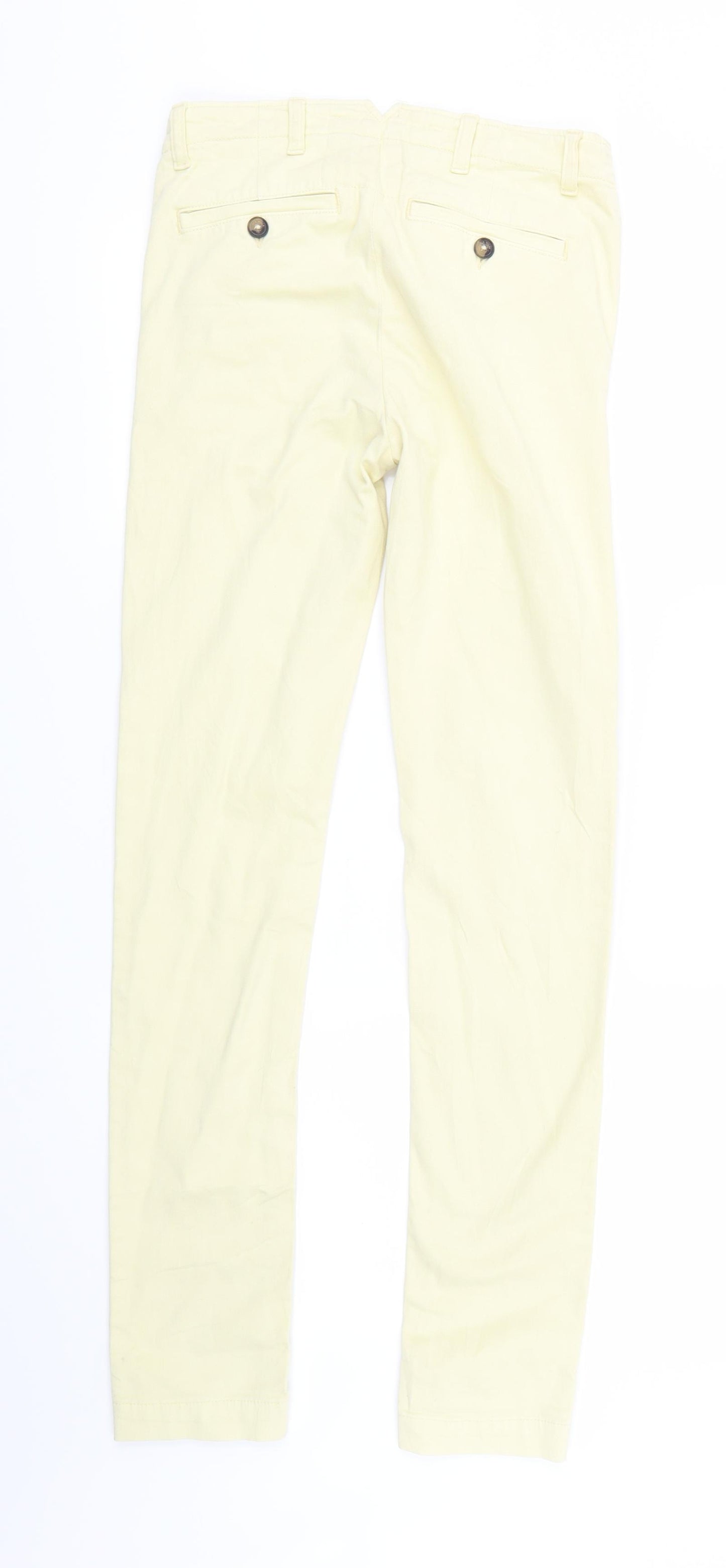 Jack Wills Womens Yellow  Denim Skinny Jeans Size 6 L29 in