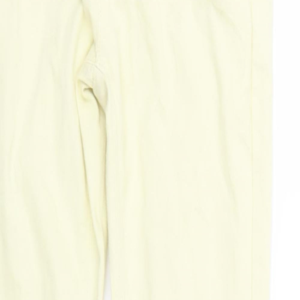 Jack Wills Womens Yellow  Denim Skinny Jeans Size 6 L29 in
