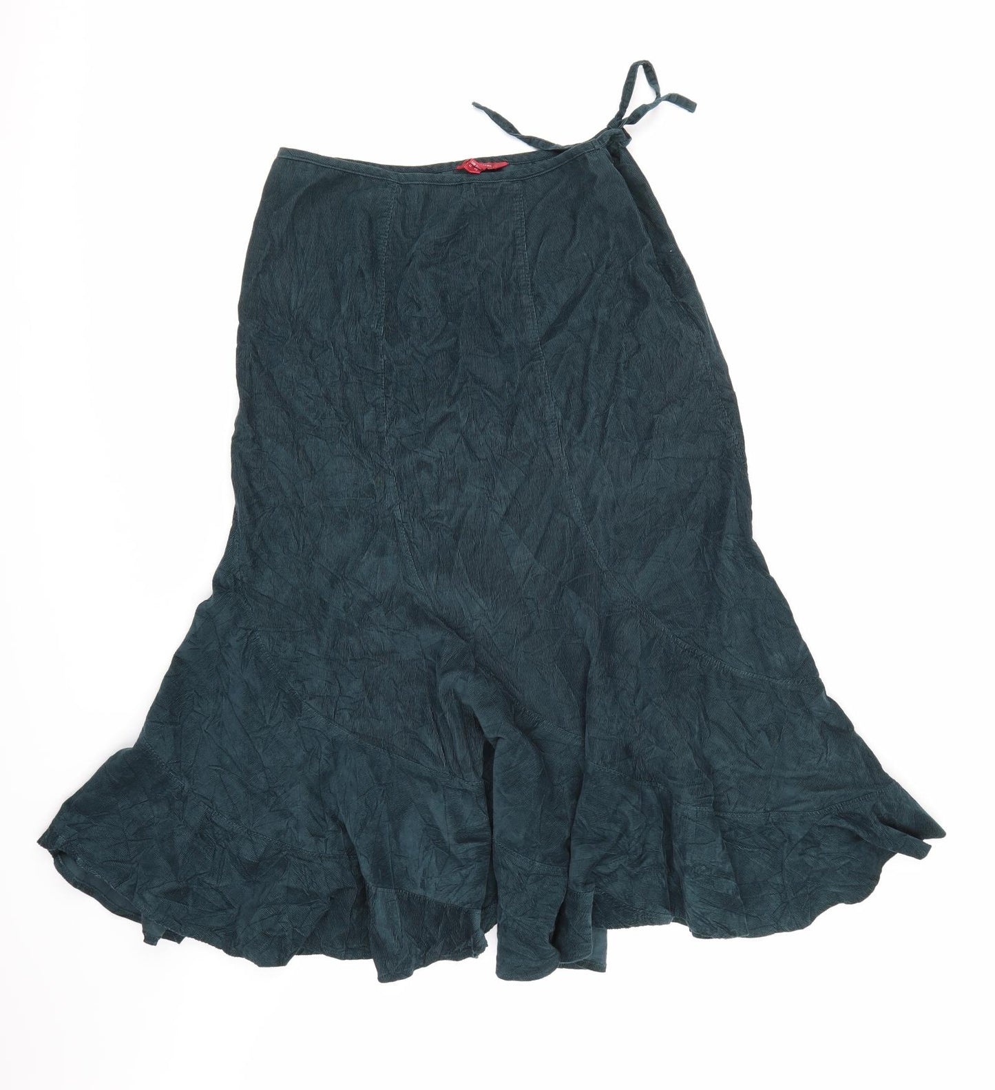 Monsoon Womens Blue  Corduroy A-Line Skirt Size 12