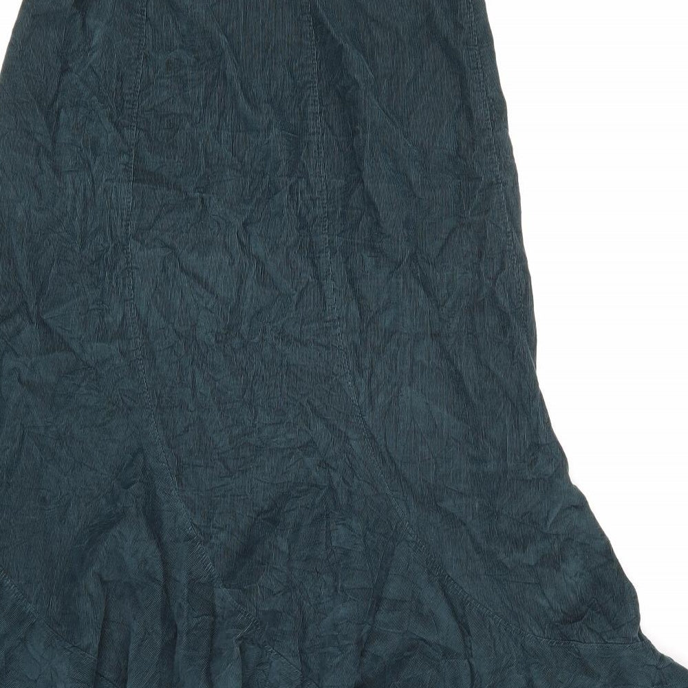 Monsoon Womens Blue  Corduroy A-Line Skirt Size 12