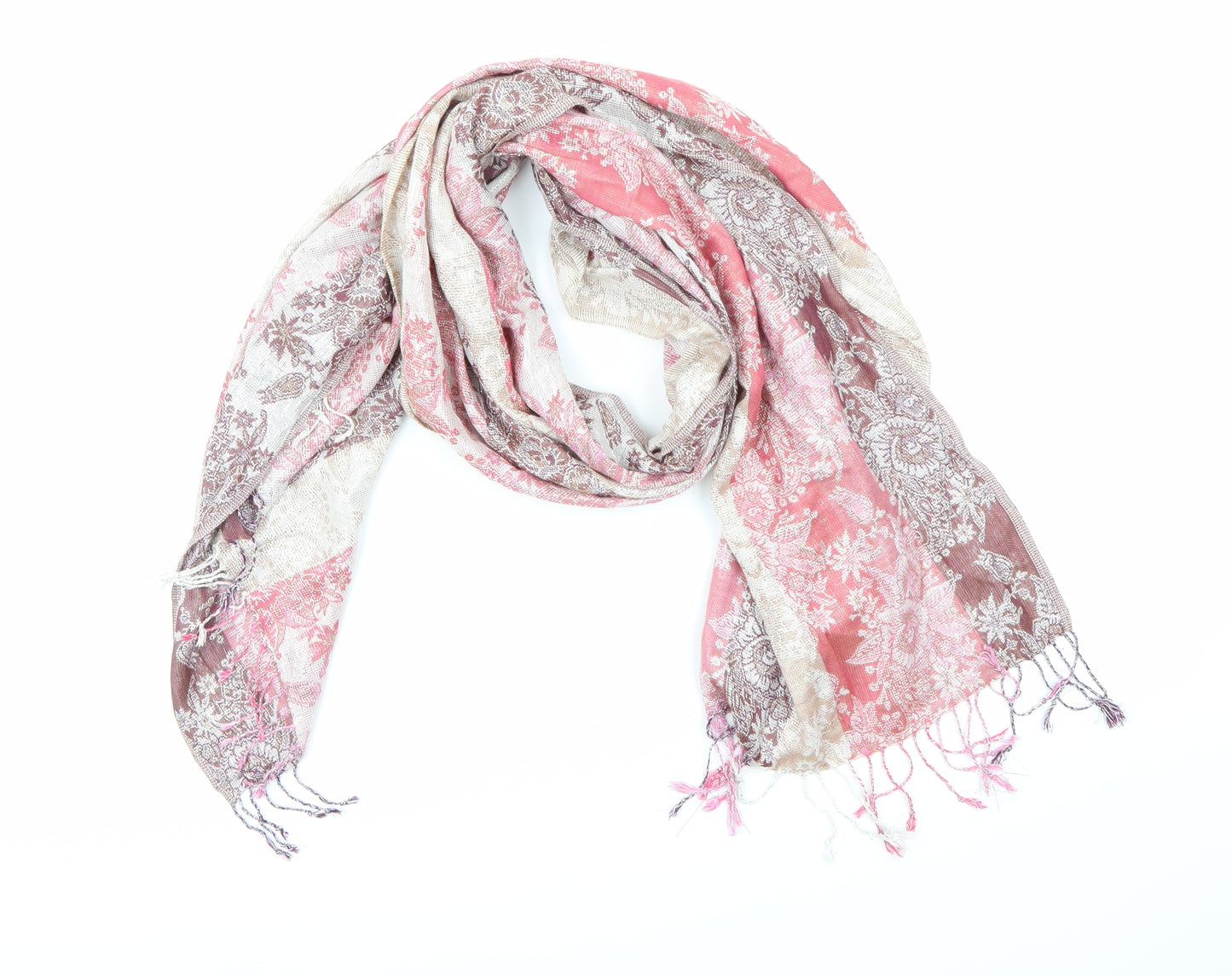 Preworn Womens Pink    Scarf