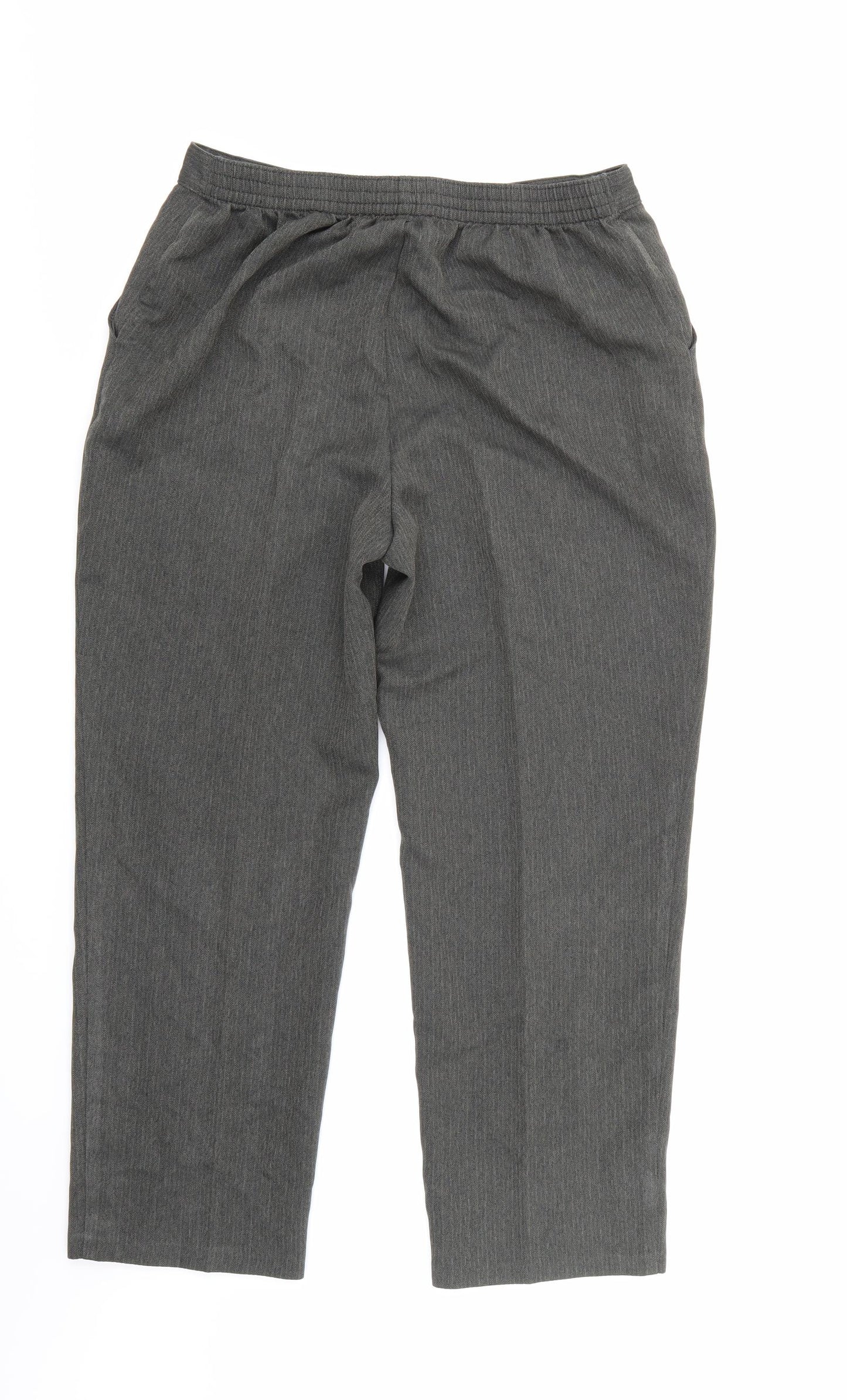 Marks and Spencer Womens Grey   Trousers  Size 14 L26 in