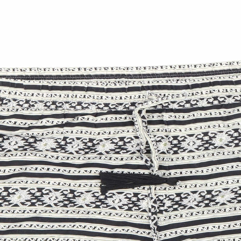 Atmosphere Womens Black Striped  Hot Pants Shorts Size 16