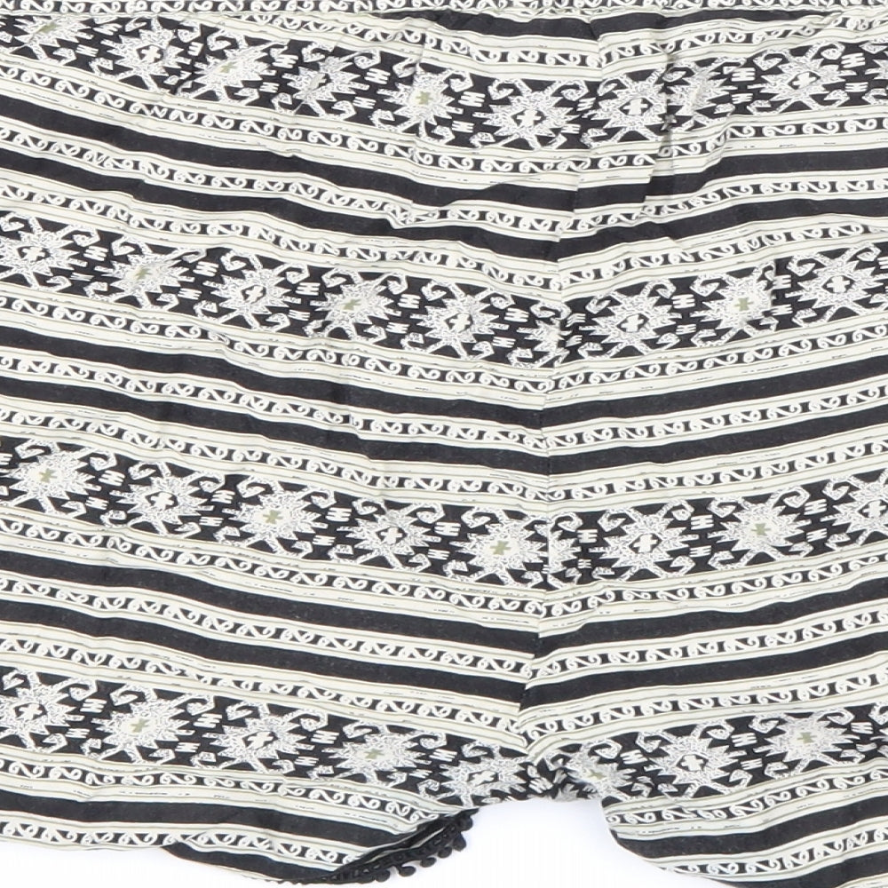 Atmosphere Womens Black Striped  Hot Pants Shorts Size 16