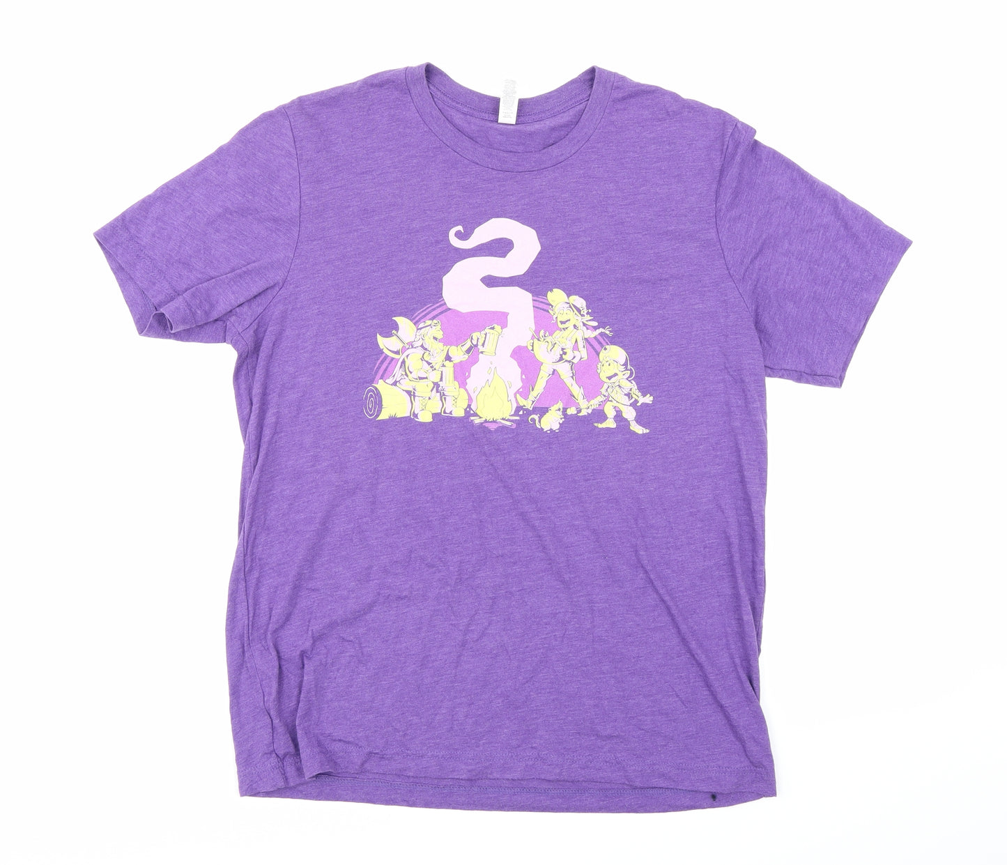 Canvas Mens Purple    T-Shirt Size L