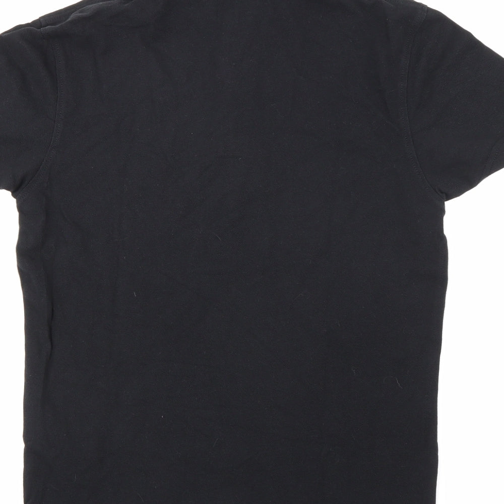 Uni qlo Mens Black    Polo Size XS