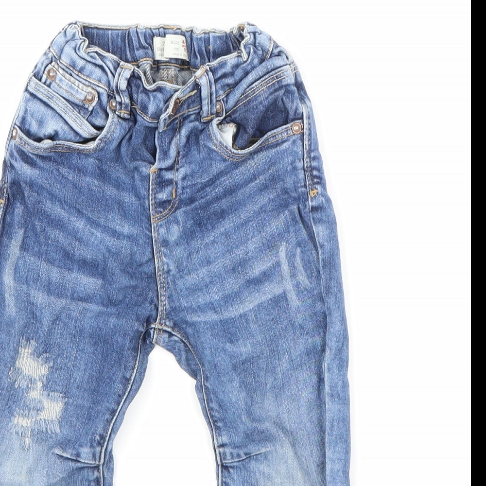 Zara Boys Blue  Denim  Jeans Size 18-24 Months