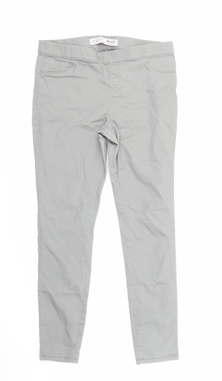 Denim Co Womens Grey  Denim Jegging Trousers Size 14 L28 in