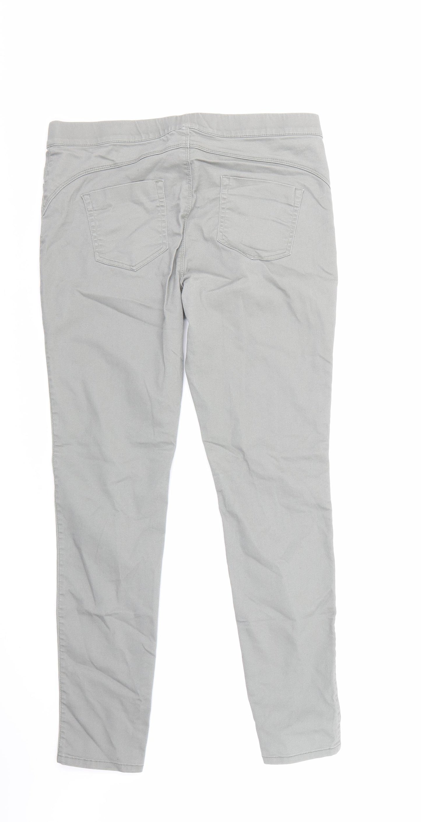 Denim Co Womens Grey  Denim Jegging Trousers Size 14 L28 in