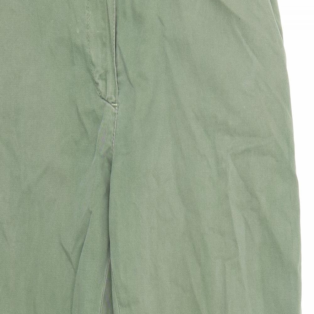 Zara Womens Green   Trousers  Size 10 L25 in