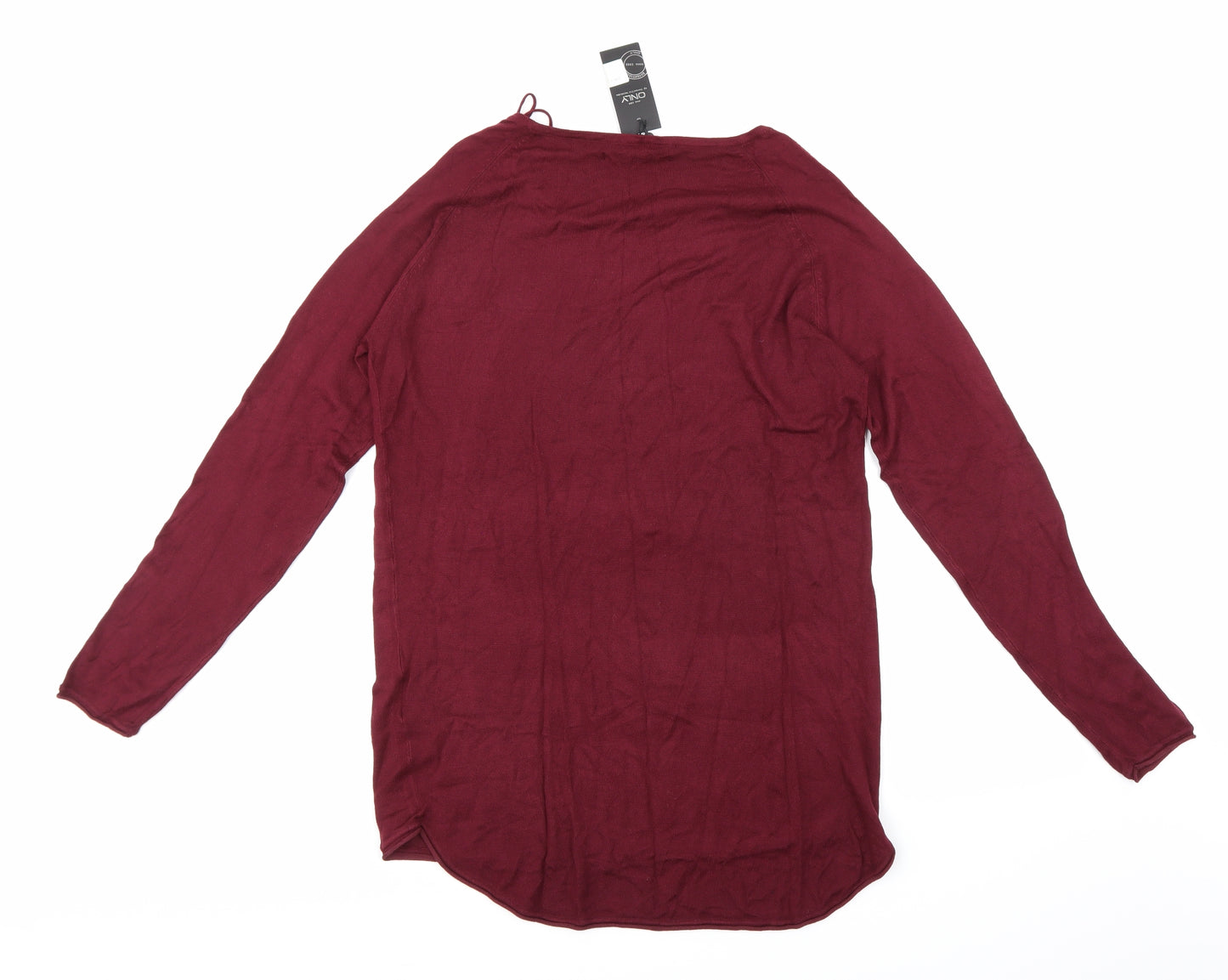 Only Mens Purple  Knit Pullover Jumper Size M