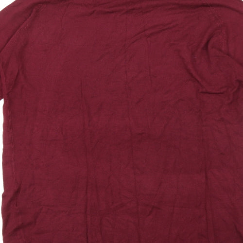 Only Mens Purple  Knit Pullover Jumper Size M