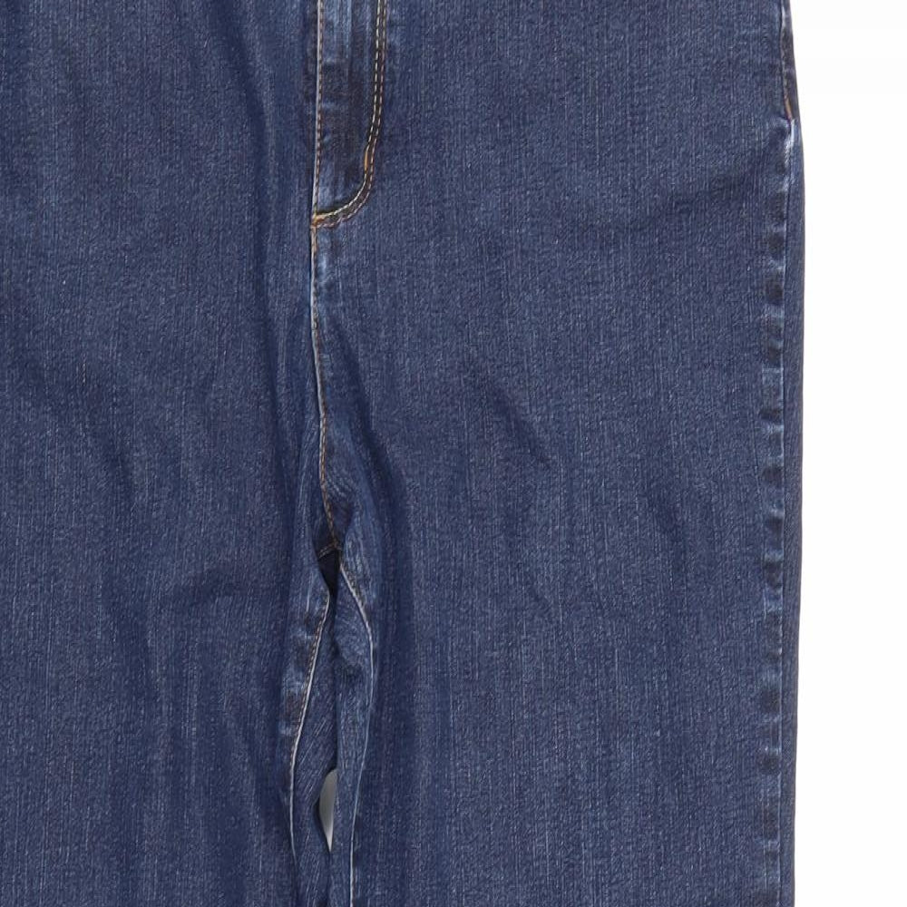 Per Una Womens Blue  Denim Straight Jeans Size 16 L30 in