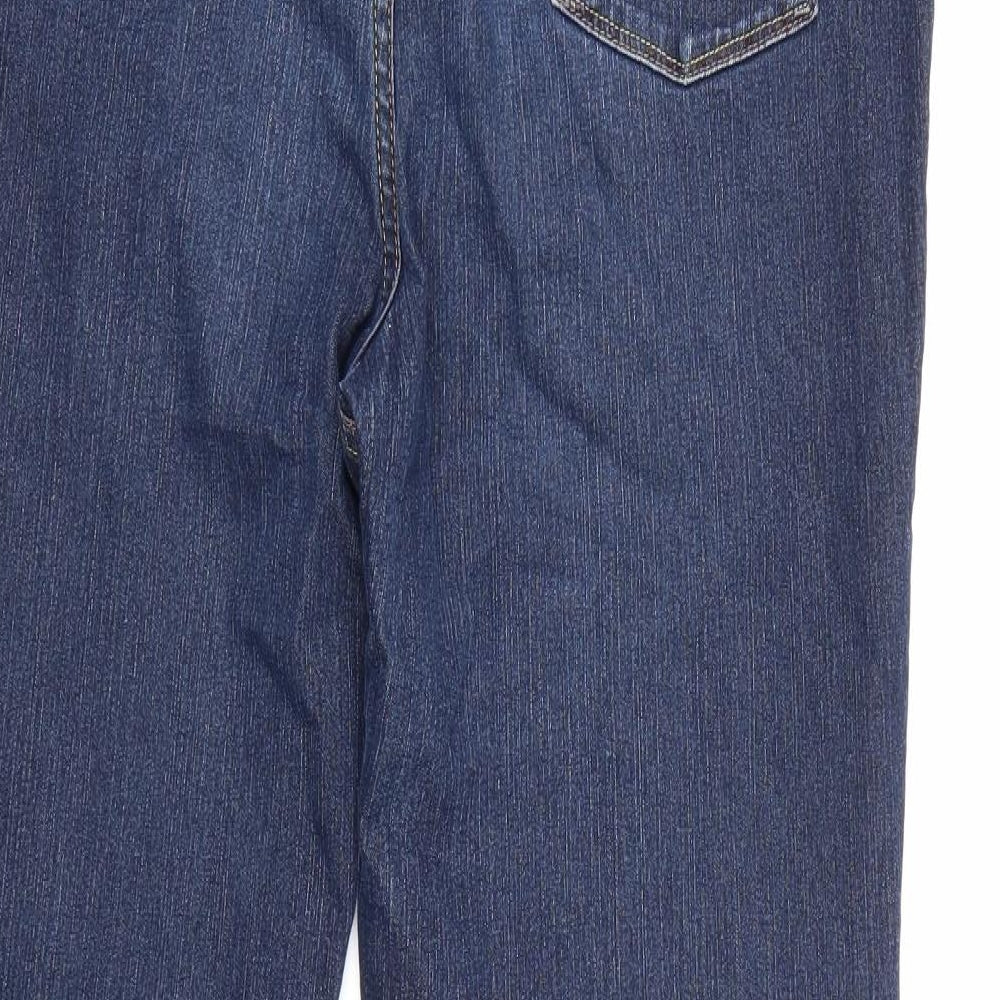 Per Una Womens Blue  Denim Straight Jeans Size 16 L30 in