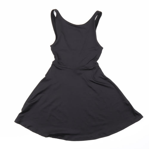 H&M Womens Black   Skater Dress  Size XS