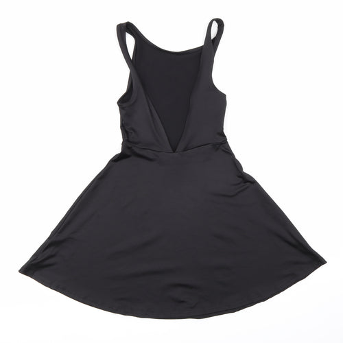 H&M Womens Black   Skater Dress  Size XS