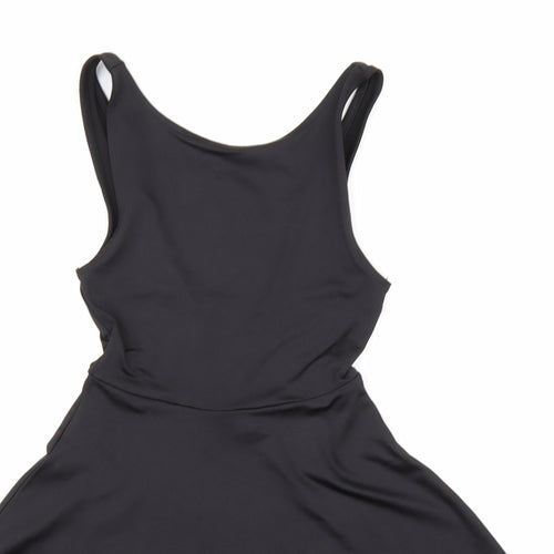 H&M Womens Black   Skater Dress  Size XS