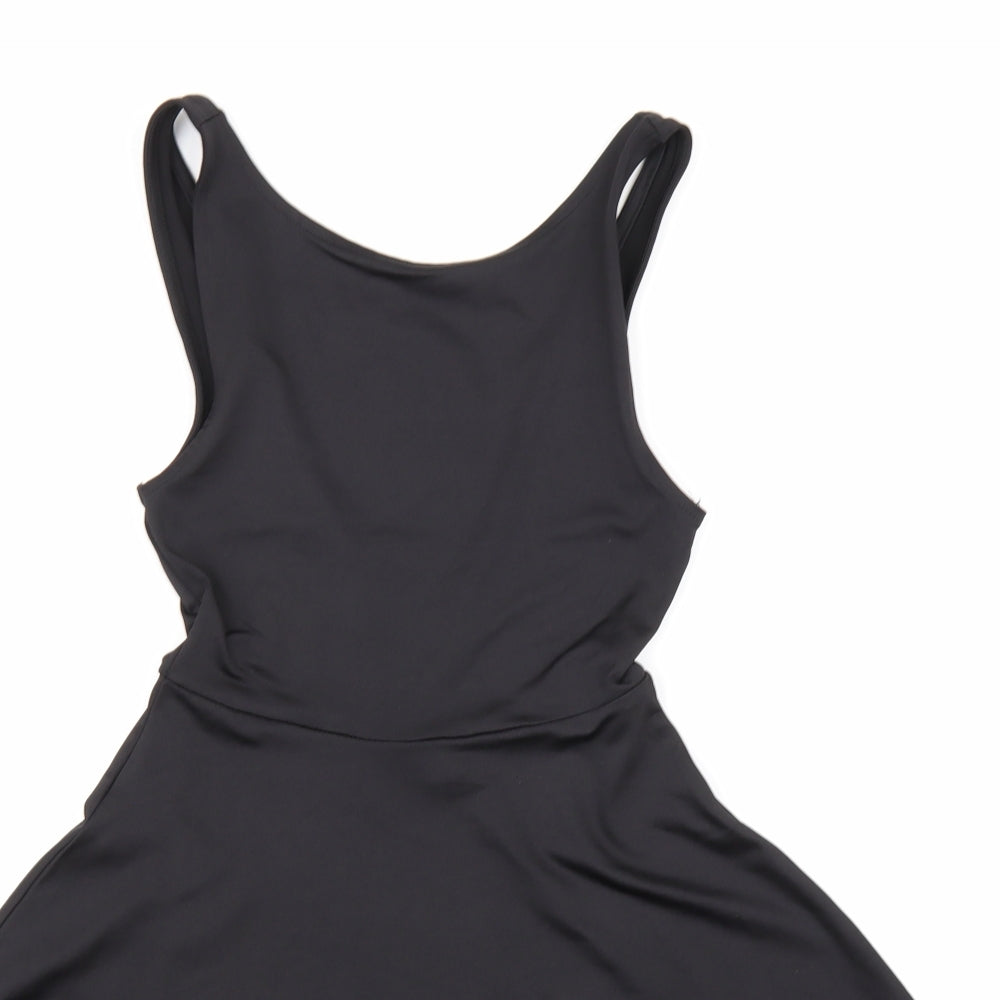 H&M Womens Black   Skater Dress  Size XS
