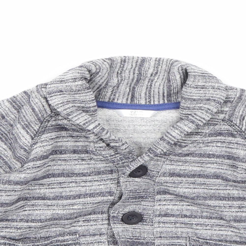 Preworn Boys Blue   Cardigan Jumper Size 18-24 Months