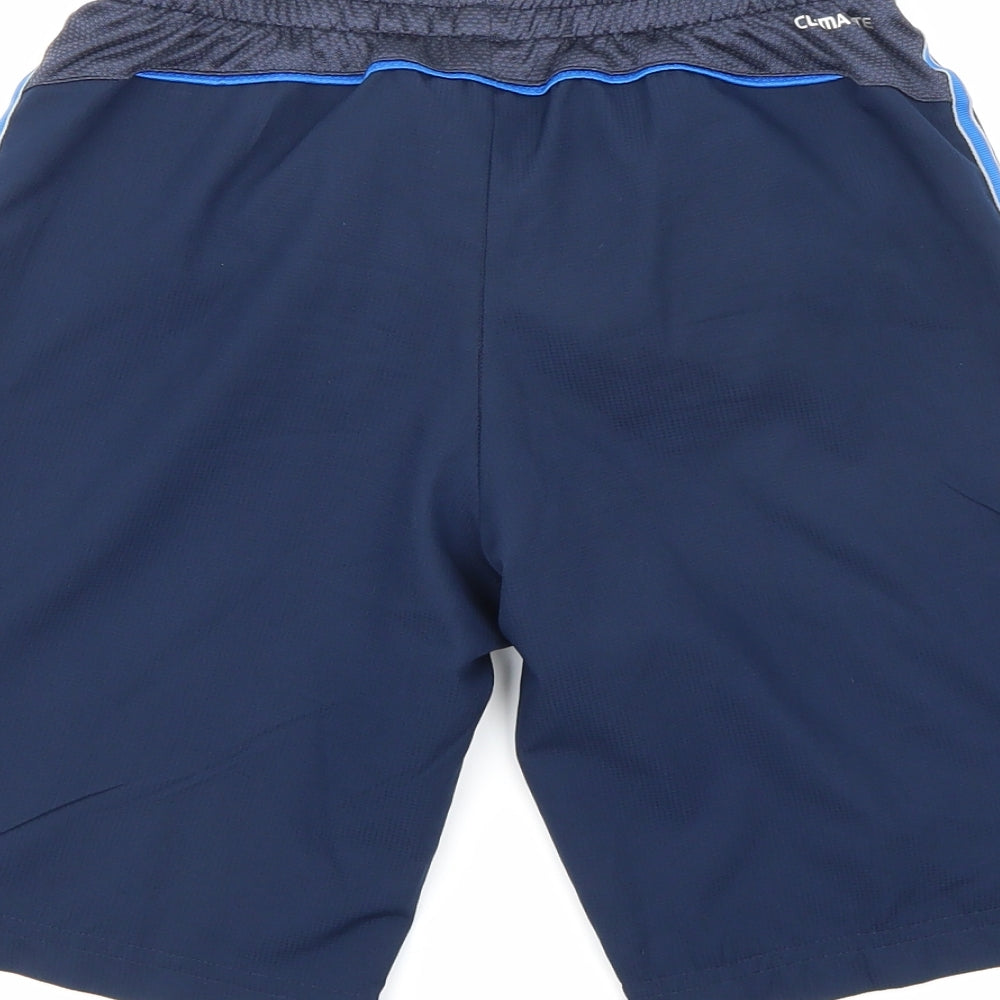 adidas Boys Blue   Sweat Shorts Size 11-12 Years