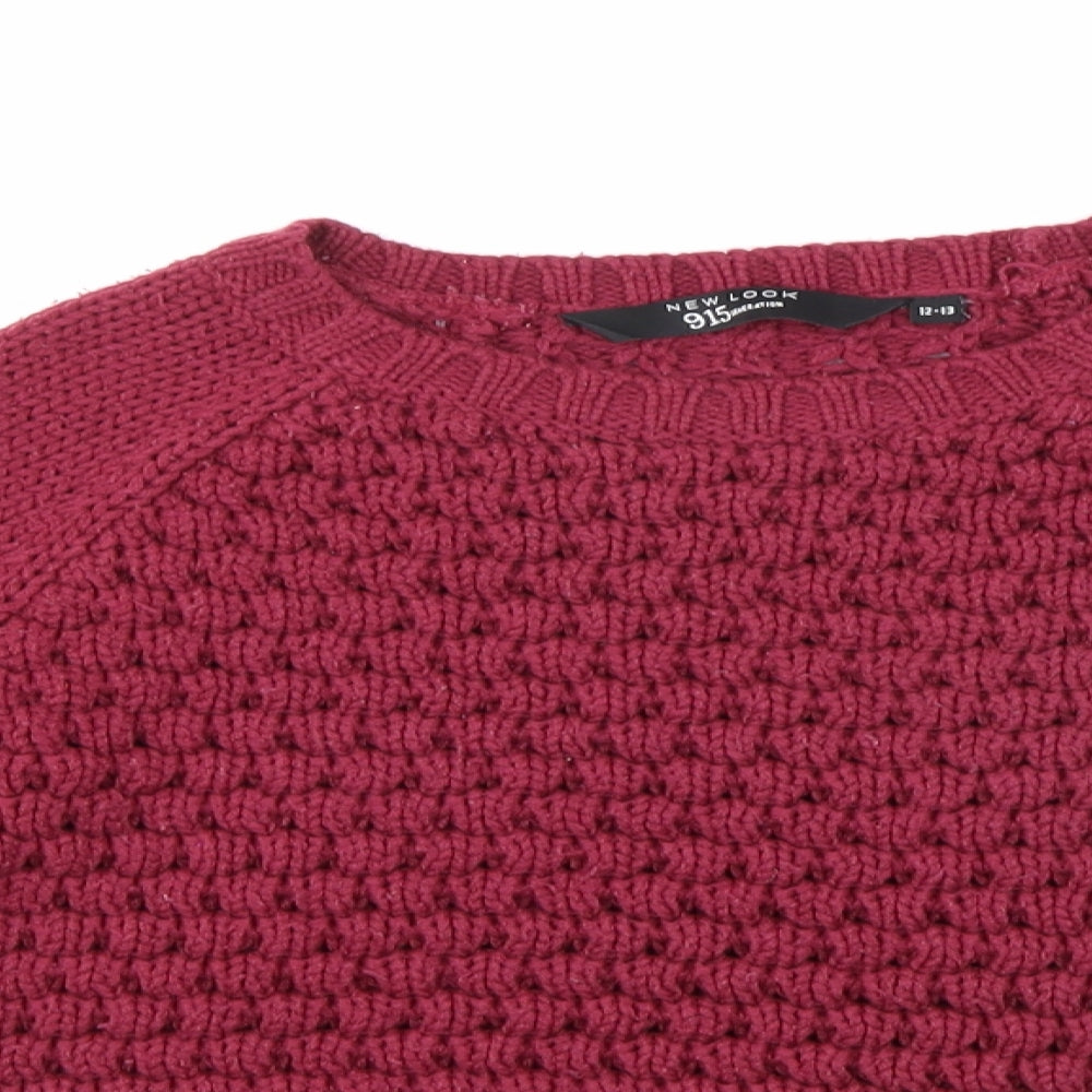 New Look Girls Purple   Pullover Jumper Size 12-13 Years