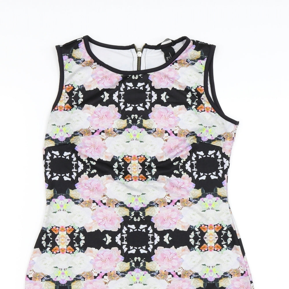 H&M Womens Multicoloured Floral  Bodycon  Size S