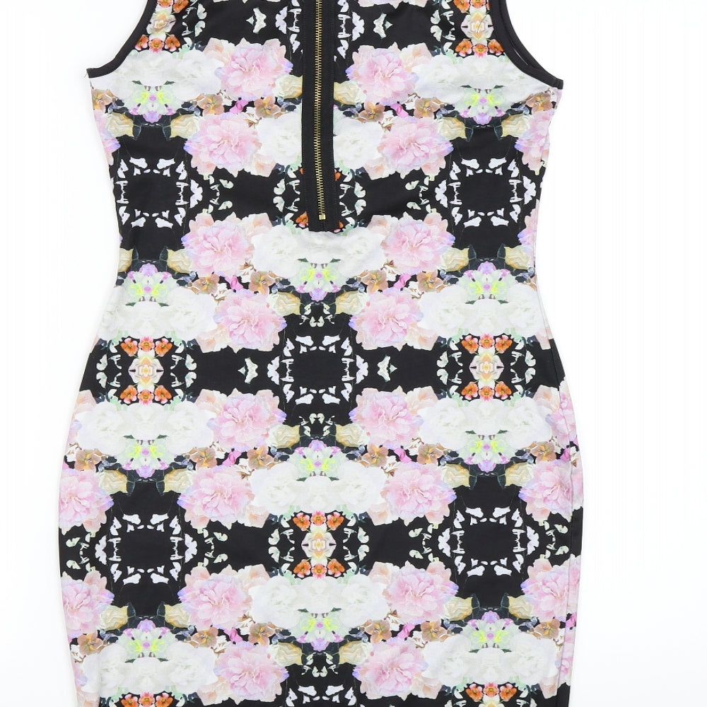 H&M Womens Multicoloured Floral  Bodycon  Size S
