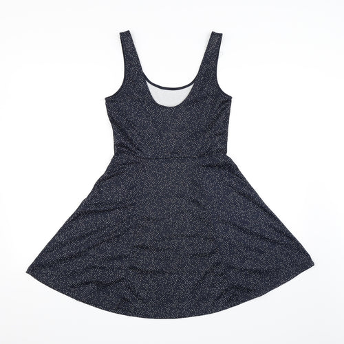 Divided by H&M Womens Blue Polka Dot  Fit & Flare  Size 12