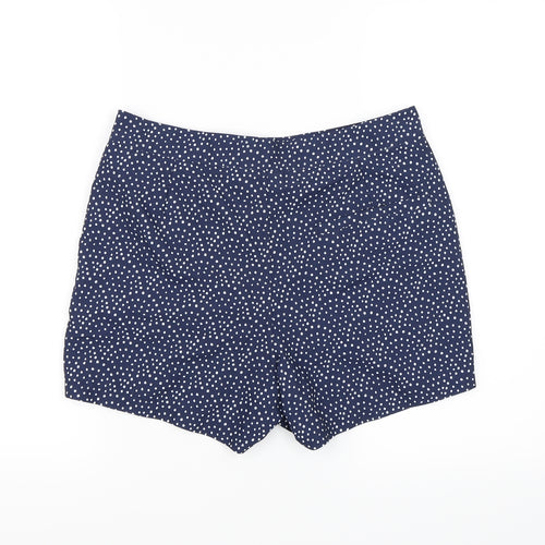 ASOS Womens Blue Polka Dot  Chino Shorts Size S