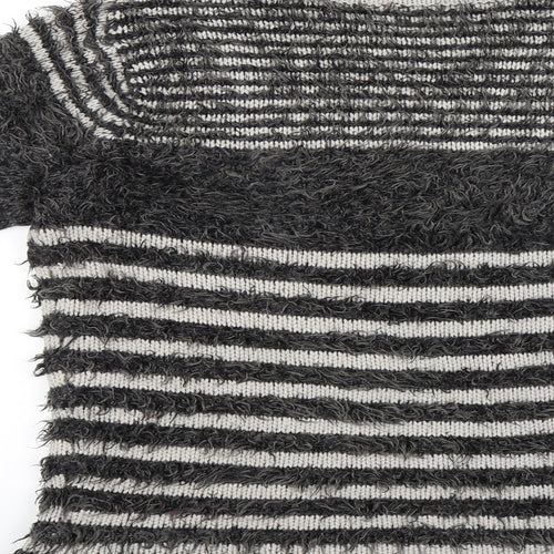 Cotton Traders Womens Grey Striped  Pullover Jumper Size 10