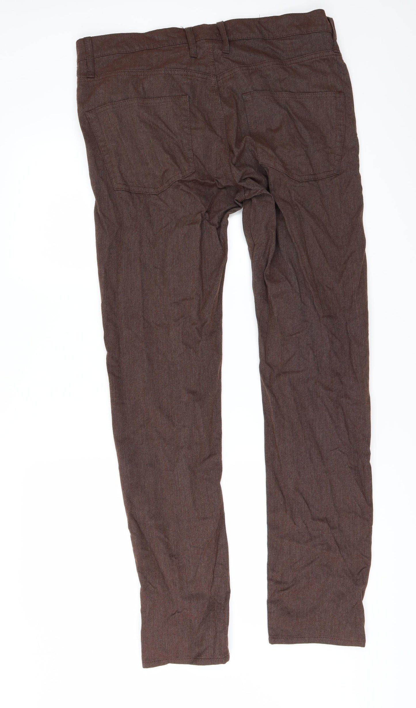 River Island Mens Brown   Straight Jeans Size 34 L32 in