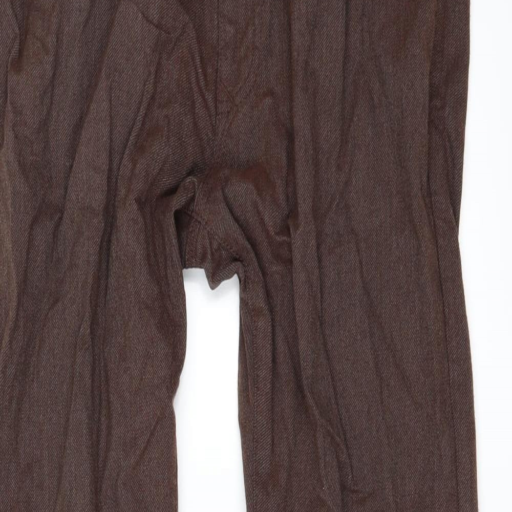 River Island Mens Brown   Straight Jeans Size 34 L32 in